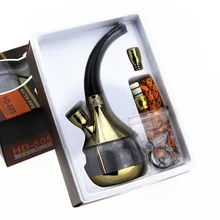 Модные трубки для кальяна курительная трубка водяная табачная трубка-кальян популярный наргиле, кальян трубы и аксессуары держатель для сигарет