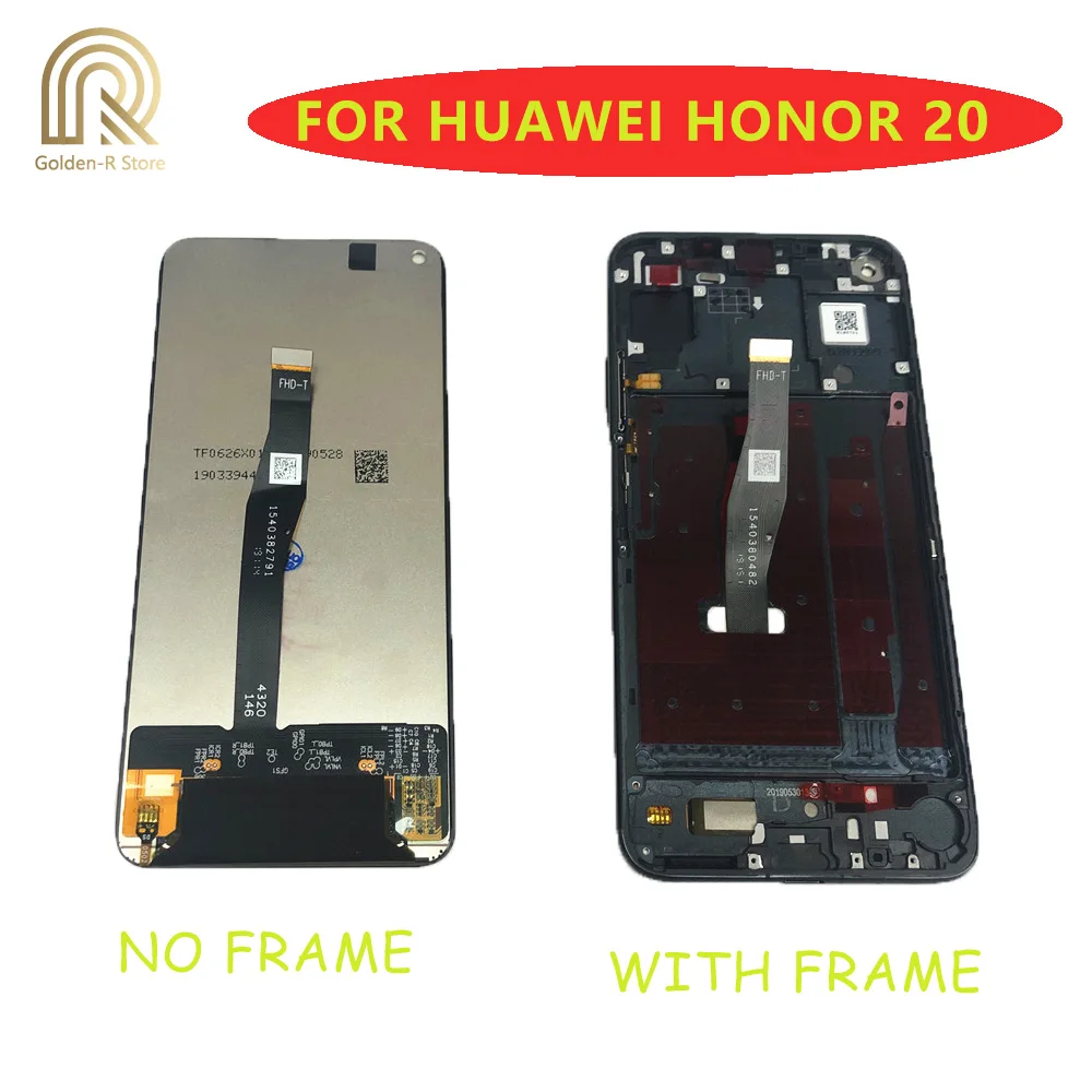 

Display For Huawei Honor 20 and 20 pro LCD Touch Screen with Frame Replacement for Huawei Honor 20 and Honor 20 pro LCD +Gifts