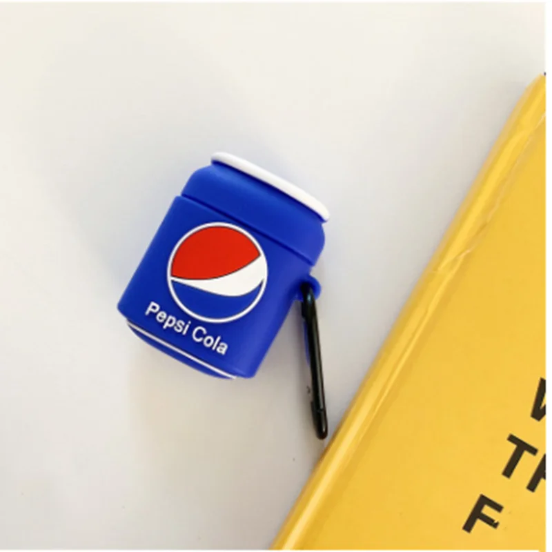 Pepsi Забавный силиконовый чехол для Honor FlyPods Pro/FlyPods чехол с милым рисунком Минни Микки для huawei FreeBuds 2 Чехол для наушников - Цвет: Pepsi