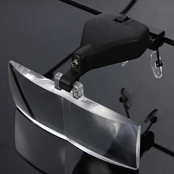 

Magnifying Loupe Watch Tool Hight Quality 1.5X 2.5X 3.5X Supporting Spectacles Glasses LED Lamp Magnifier with Screwdriver