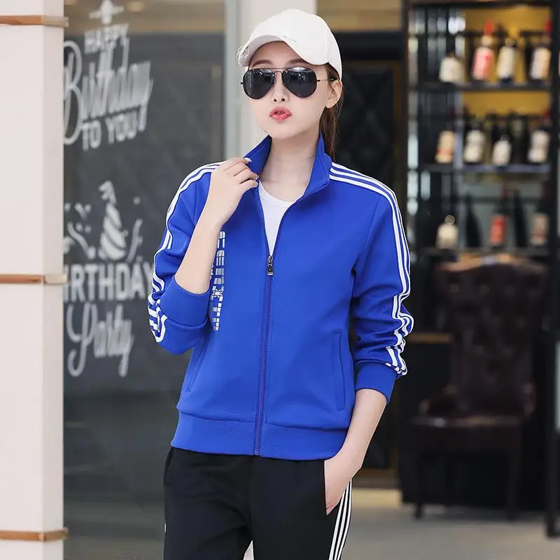 Men and women 2PC Zipper Autumn Sportswear Casual Tracksuit Male Sweatshirt Jacket+Pans Suit Hoodies Moleton Masculino dro - Цвет: 3