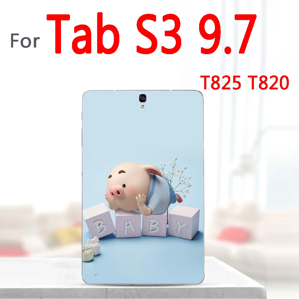 Окрашенные планшеты чехол для samsung Galaxy Tab a 9,7 SM-T550 T555 уголок T230 Sm T210 T211 Tab S3 9,7 4G SM-T825C T825 T820 с рисунком «сделай сам» - Цвет: T825-D11