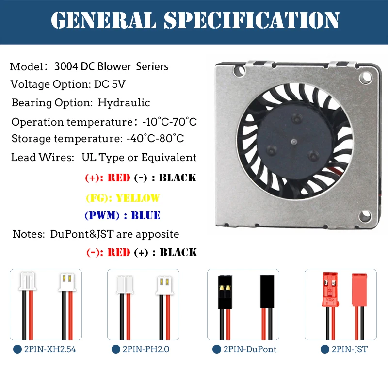 Ventilador em Miniatura 3cm 30 mm 30x30x4 mm 3004 5v 0.20a Ventilador Ultrafino Usado para Dissipação de Calor do Sopro Lateral do Painel Plano do Projetor - Imagem 3
