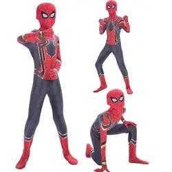 Костюм Человека-паука, детская одежда Мстителей супергероев, Детский комбинезон для мальчиков, костюмы на Хэллоуин, Детские карнавальные