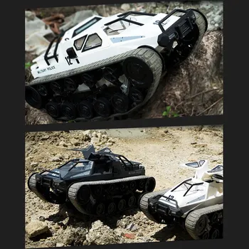 

Rechargeable RC Tank Car Remote Control Car 1/12 2.4GHz Gifts Toy 360° Rotating Vehicle Gifts