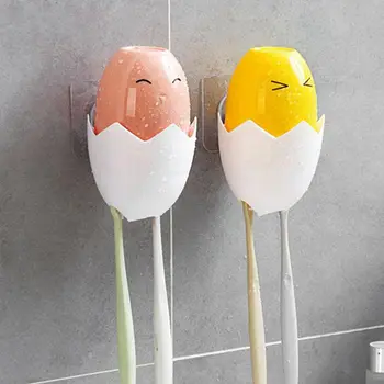 

Cute Chicken Toothbrush Holder Rinse Cup Set Couple Brush Teeth Cup Wall Toothbrush Cup Toothbrush Shelf