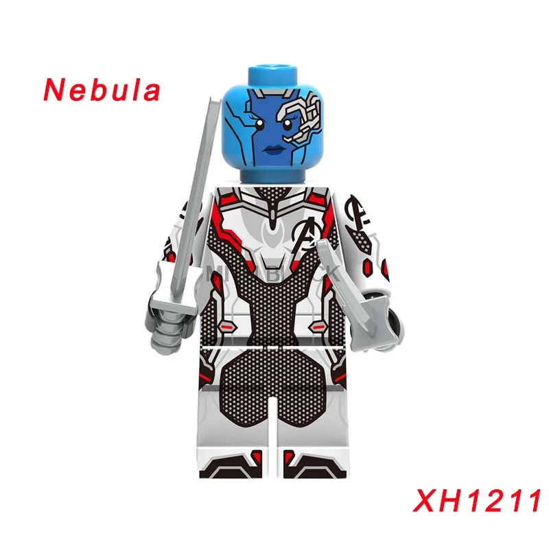 Single Sale Avengers 4 End Game Space Suit With Micro Figures Tony Stark Thor Hawkeye For Children Toys Building Blocks - Цвет: xh1211