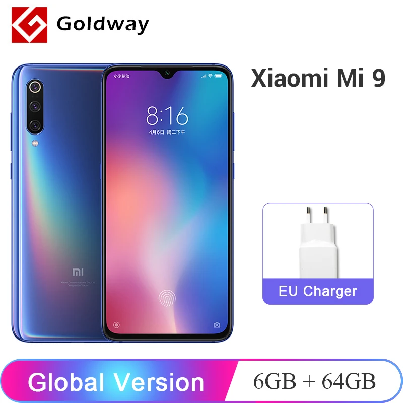 Xiaomi Mi 9 смартфон с восьмиядерным процессором Snapdragon 855 ОЗУ 6 ГБ ПЗУ 64 48 МП|Смартфоны|
