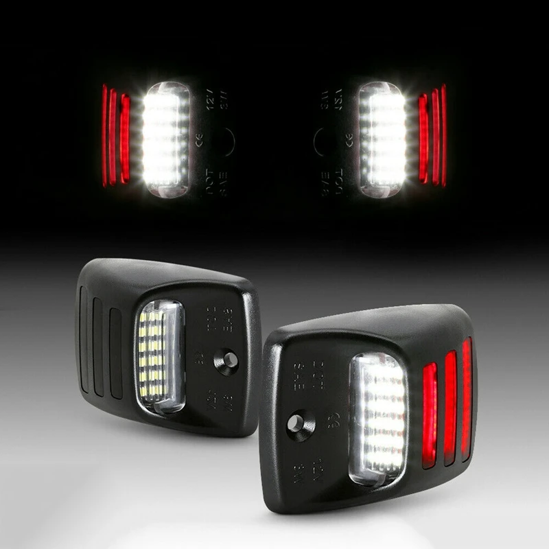 Red Led Sequence Tube) for Toyota Tacoma-Tundra 2005- Smd License Plate Lights