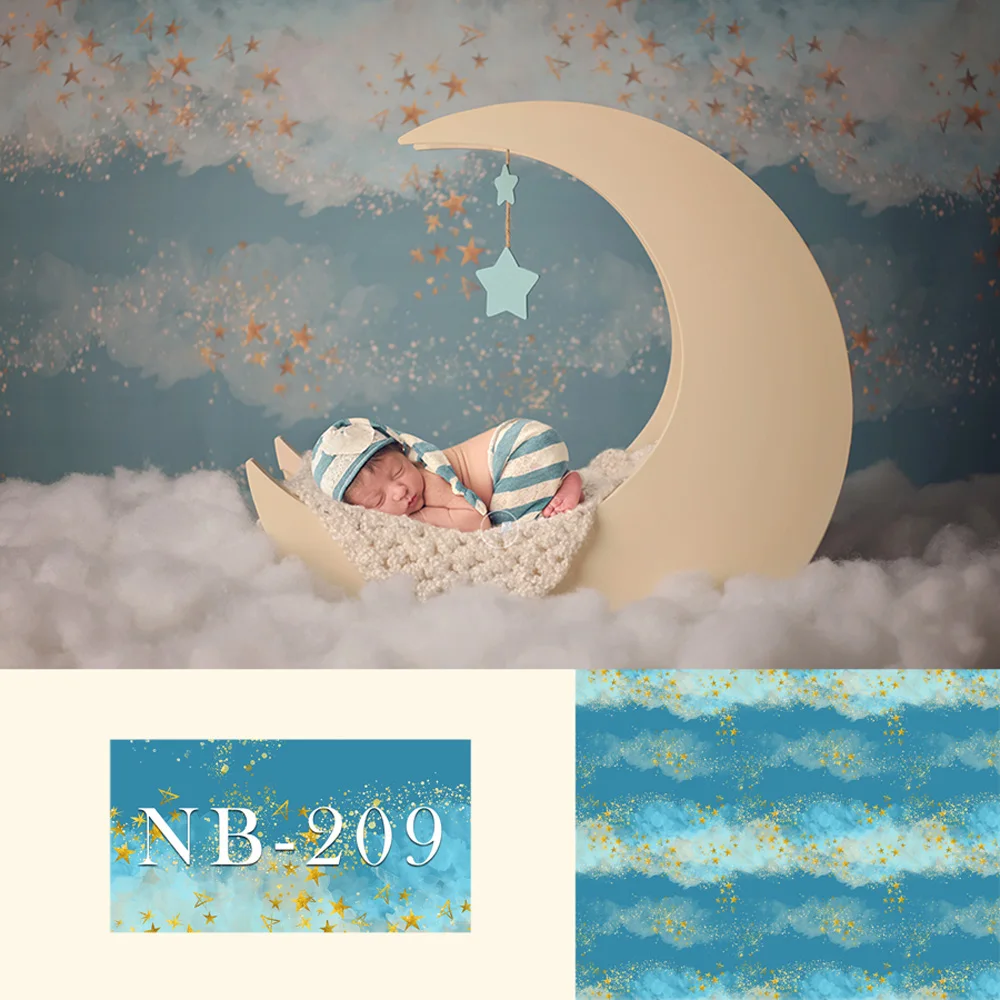 Avezano Photography Background Moon Stars Dream Wallpaper Baby Shower Birthday Party Children Backgrounds For Photo Studio | Электроника