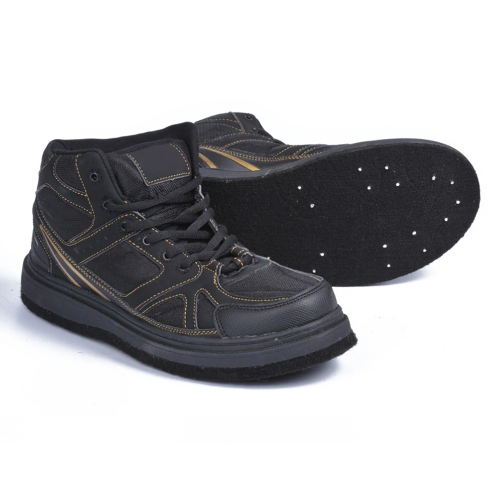 Men's Felt Sole Boots For Fly Fishing Felt Outsole Wading Shoes Hunting Footwear