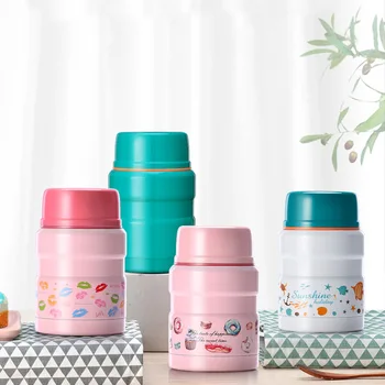 

New style Stainless Steel Thermos Creative Portable Food Soup Container Lunch Box Thermos Bottle
