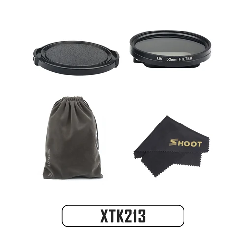 XTK213 Профессиональный 52 мм УФ-фильтр для GoPro Hero 7 5 6 черная Экшн-камера с крышкой объектива крепление для Go Pro 7 6 Аксессуары для камеры - Цвет: XTK213