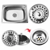 1PC Sink Floor Drain Stainless Steel Kitchen Sink Filter Mesh Durable Rubber Sealed Wash Basin Bathroom Hair Filter Ring New ► Photo 3/6