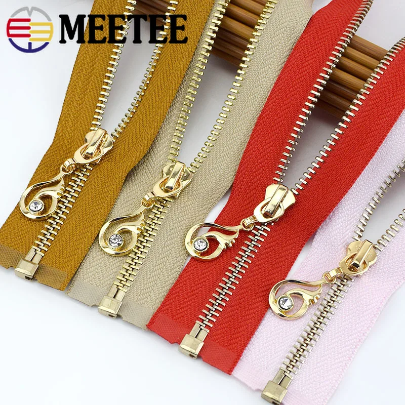 1/2 шт Meetee 85 см 5# Металлические молнии Авто замок open-конец молнии для куртки пальто DIY сумки Швейные аксессуары для художественного оформления