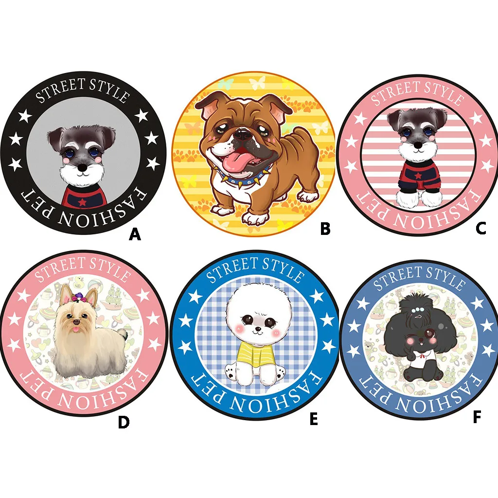 Pet Mat Printed Soft Fabric Round Floor Mat Carpet Room Area Bedroom Rug bedroom opensky Pets printed Rugs shopping