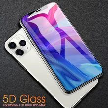 5D закаленное стекло с закругленными краями для iPhone 11 Pro XS Max XR X 8 7 6 6S Plus, полное покрытие, защитная пленка для экрана, фронтальная пленка PK 3D 4D