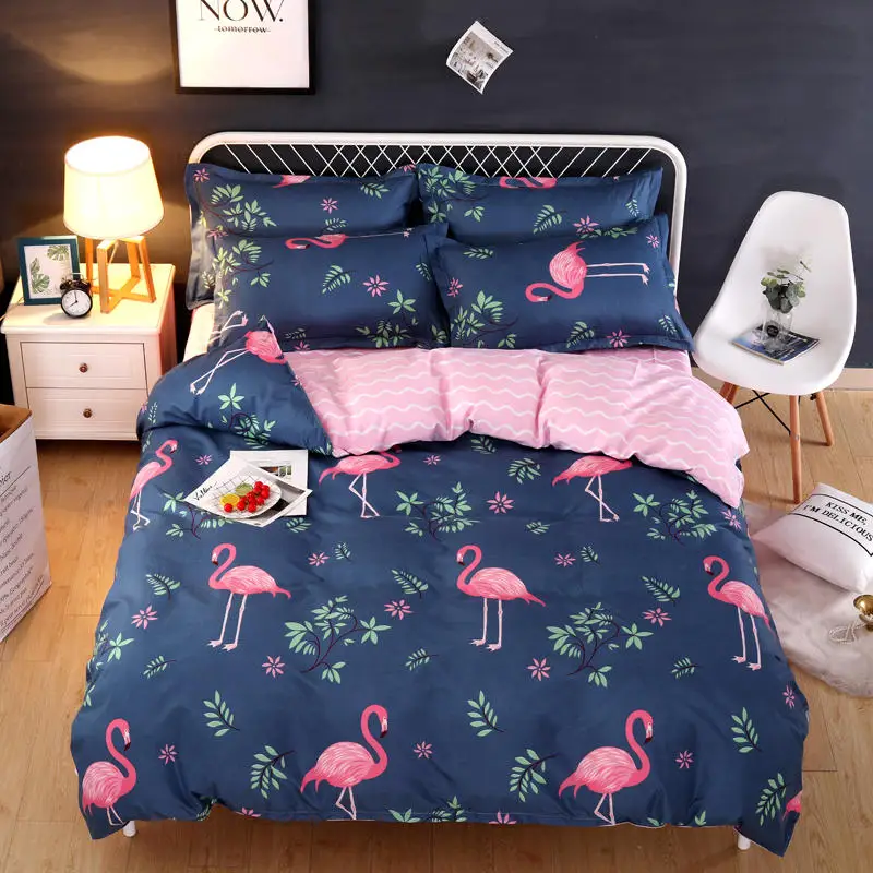 Комплект постельного белья King size, подарок для детей с синей волной, постельное белье для дома, текстиль, 4 шт., наволочка, набор пододеяльников