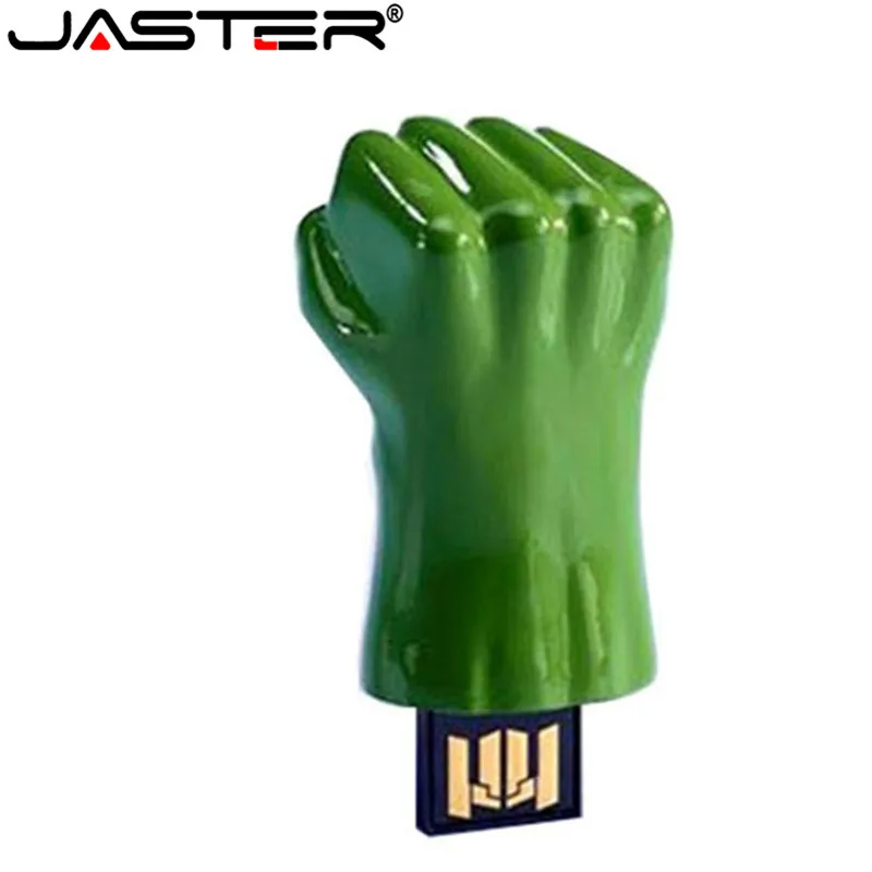 JASTER модный Мстители Железный человек светодиодный USB флеш-накопитель карта памяти Флешка 4 ГБ 16 ГБ 32 ГБ 64 ГБ металлическая ручка-накопитель креативная USB флешка
