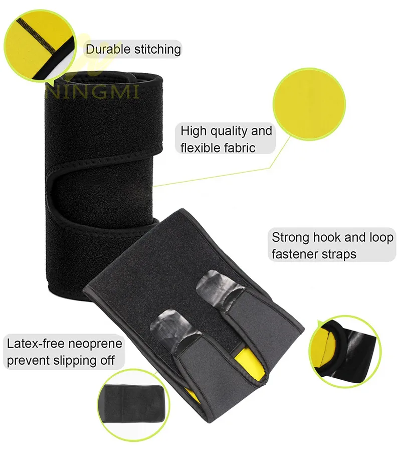 NINGMI 2 шт корректор фигуры бедра формирователь ноги для мужчин Неопреновый Пояс Обертывание Корректирующее белье бедра стройнее тело формирователь тренажер Спортивная фигурная скобка