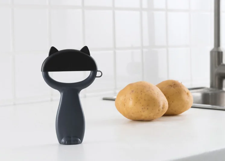Кошачий пилинг для яблок, картофеля, кожи, артефакт, нож, фруктовый домашний соскабливающий строгальный нож, пилинг, нож Q120