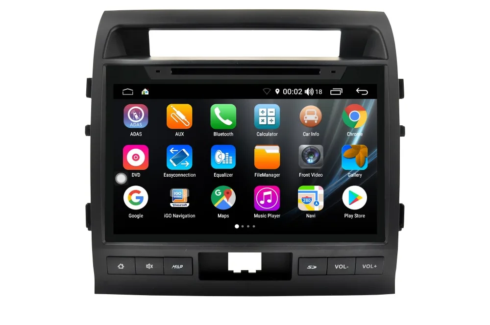 NaweiGe 10,1 дюймов S300 Android Восьмиядерный 9,0 4+ 32 ГБ Автомобильный dvd для Toyota Land Cruiser 200 2008- LC200 Авторадио gps стерео