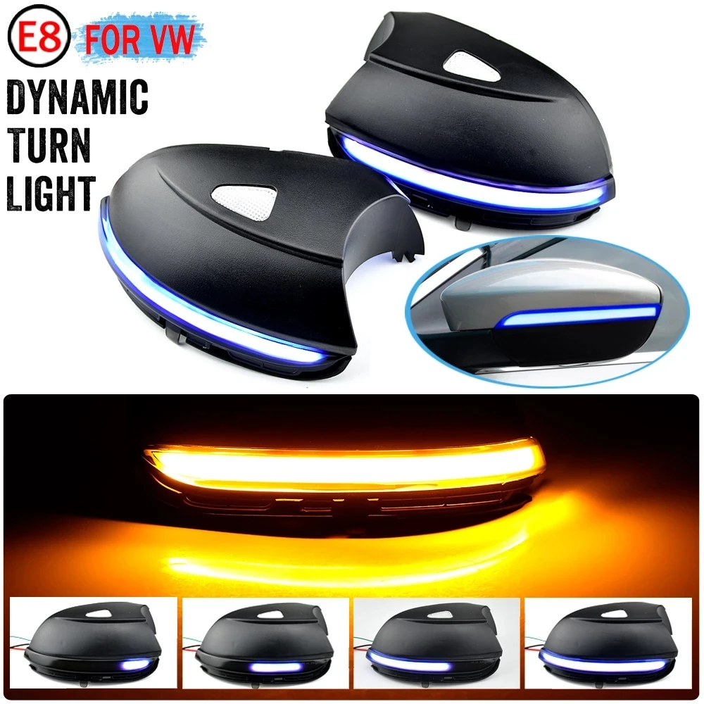 Side Door Wing Mirror With Turn Signal Passat/EOS/Beetle/Scirocco/Jetta Umiwe Side Wing Mirror Signal Lamp Dynamic Turn Signal Light Side Rear Mirror Indicator Fit For V-W - Sturdy Side Mirror