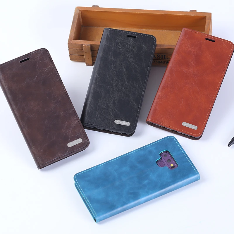Флип чехол для телефона Xiaomi 5 5S 8 9 9T A1 A2 A3 lite max 3 Poco F1 масло воск кожа Redmi 6 Note 7 7A 4 4X 6A Pro