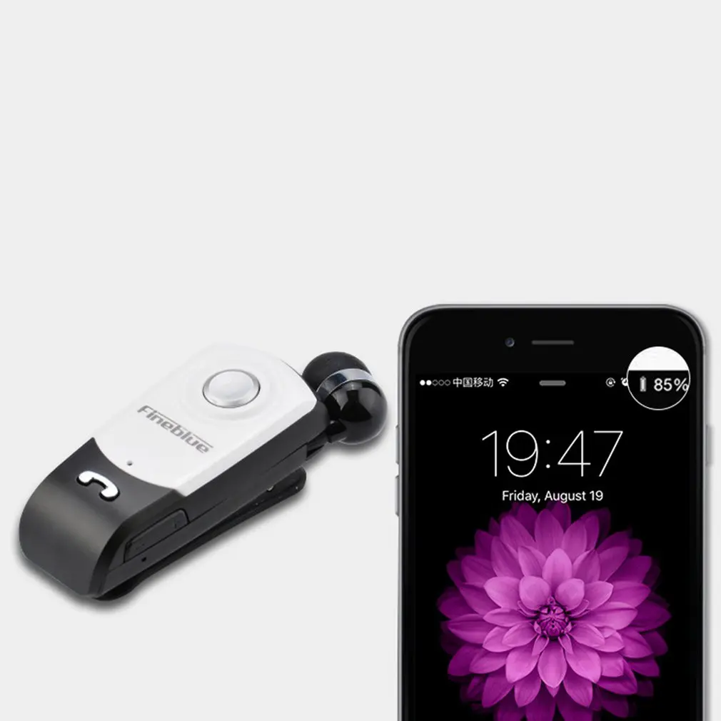 Fineblue F960 Mini Bluetooth Earphone Wireless In Ear Handsfree with Microphone Headset Calls Remind Vibration Wear Clip Driver