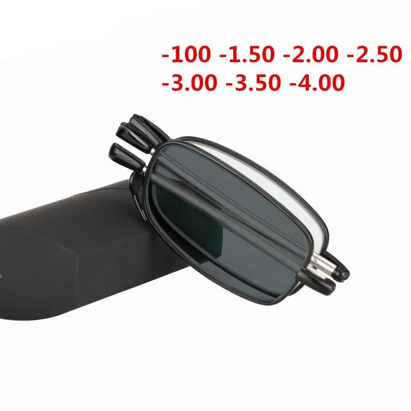 

Vazrobe Mini Myopia Glasses Men Women Portable Small Transition Photochromic Sunglasses Man Driving Far Sight Eyewear UV400