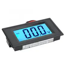 YB5135D LCD Retroilluminazione Blu Display Digitale Tester di Tensione DC3.5V-120V A due Fili DC Voltmetro Monitor Per L'automobile Auto Moto