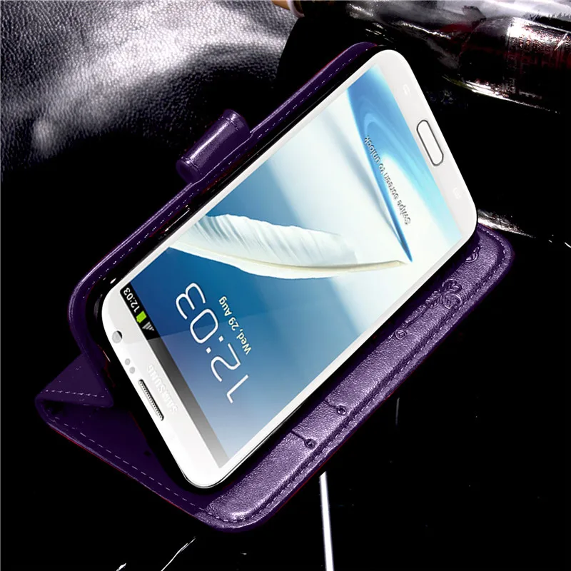 Чехол-книжка из искусственной кожи для samsung Galaxy Note 2, чехол-кошелек для samsung Note 2, N7100, Note2, мягкий силиконовый чехол