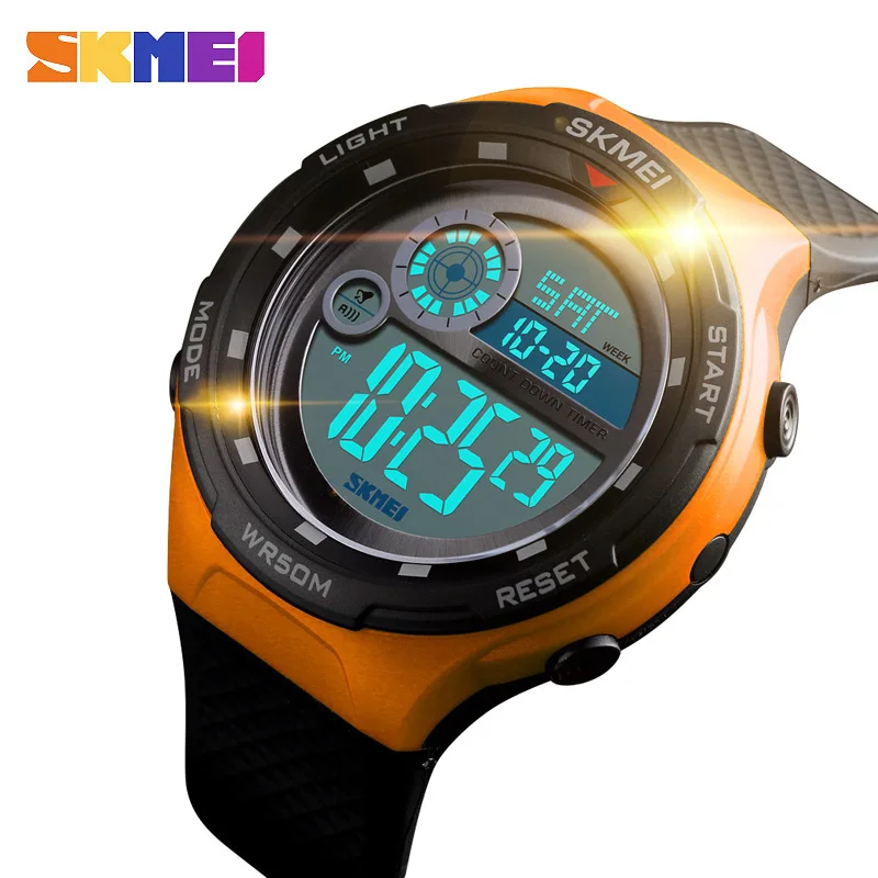 SKMEI спортивные часы мужские цифровые часы модные уличные спортивные водонепроницаемые наручные часы будильник цифровые часы мужские masculino