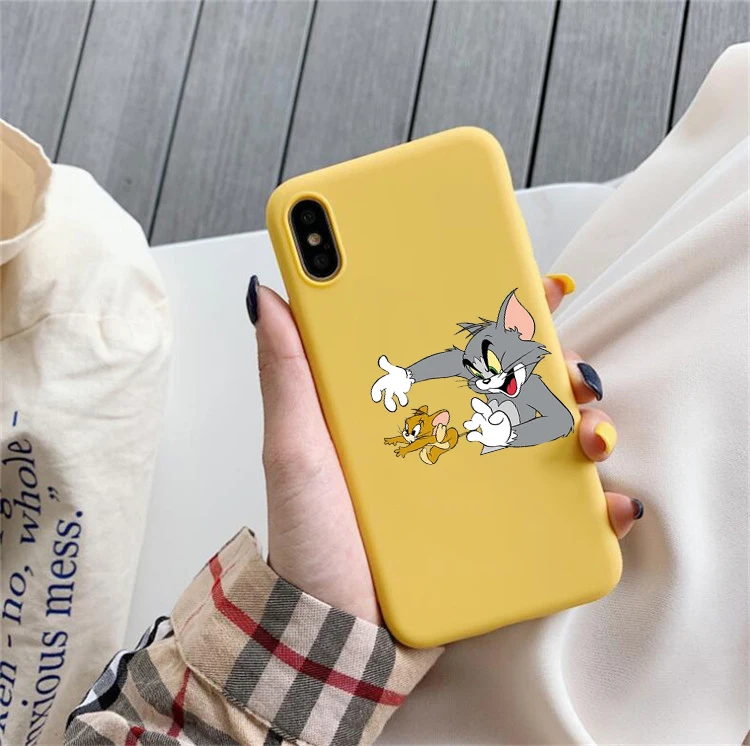 Забавные Tom amd Джерри Цветной Мягкий силиконовый чехол для телефона для iphone 6/6s, 6 Plus/6s Plus, 7 Plus/8, 7 Plus/8 Plus, X, K, XS, XR, XSMax