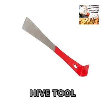 

Beekeeping Equipment Red Handle Stainless Steel Bee Hive Tool for Beekeeper