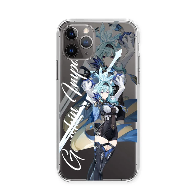 Hot Genshin Impact Transparent Mobile Phone Case For IPhone 13 12 11 Pro Max Xs X Xr 7 8 Plus Personality DIY Desin Clear Cover A6