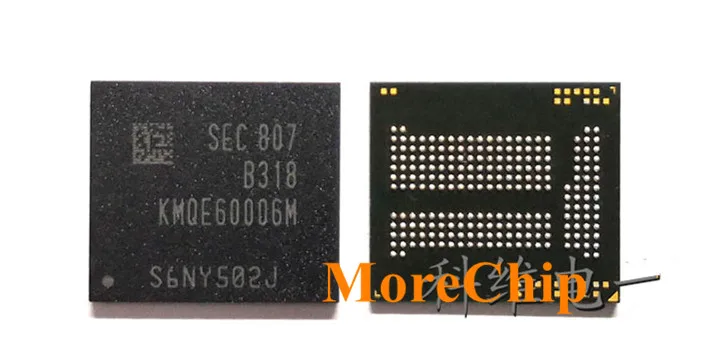 KMQE60006M-B318 emcp eMMC BGA221 NAND Flash Memory IC 16GB 1.5 RAM 16+1.5 Chip Soldered Ball 60 1?_