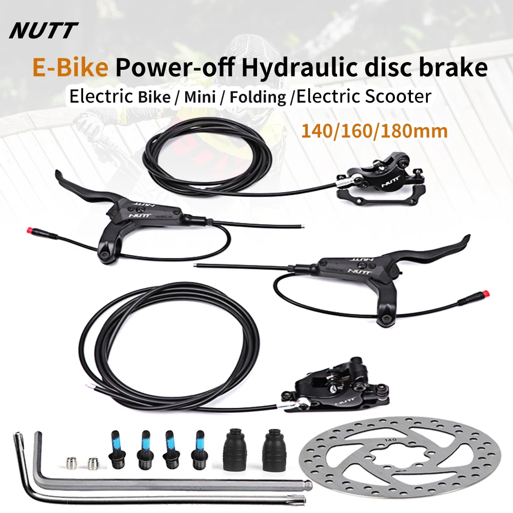 NUTT MTB e bike Scooter Eléctrico disco de freno hidráulico 140mm 160 180 KUGOO g booster MACURY Power off Shifter bicicleta HS1 Rotor|Freno de bicicleta|   - AliExpress