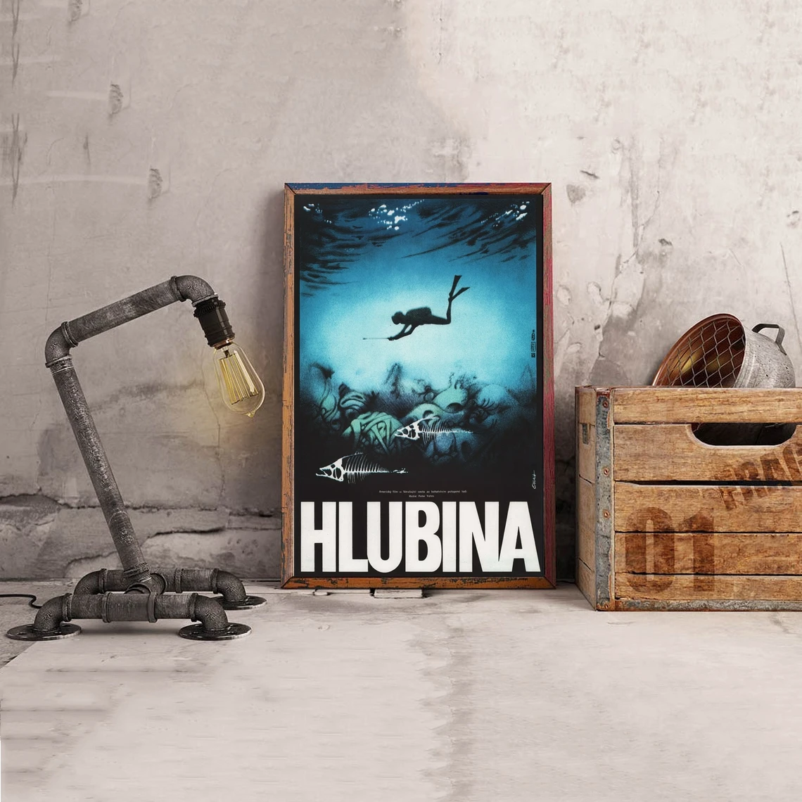 

The Deep 1977 Czech Movie Poster Classic Vintage Retro Canvas Print Art Poster Wall Painting Home Decoration