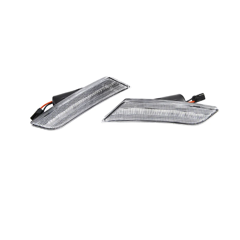 Fits For Cadillac ATS 13-14 XT5 Front Amber Led Side Marker Corner Lights Turn Signal Lamp Clear/Smoke Lens