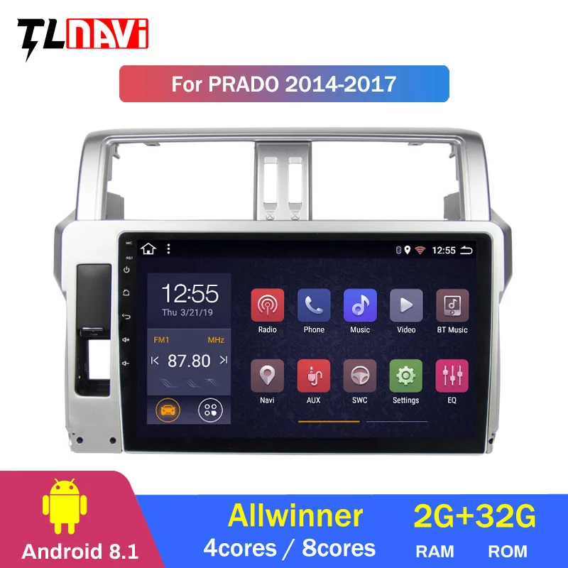 

Car Radio Multimedia no 2 din android Video Player Navigation GPS For Toyota LAND CRUISER PRADO 150 2013-2017