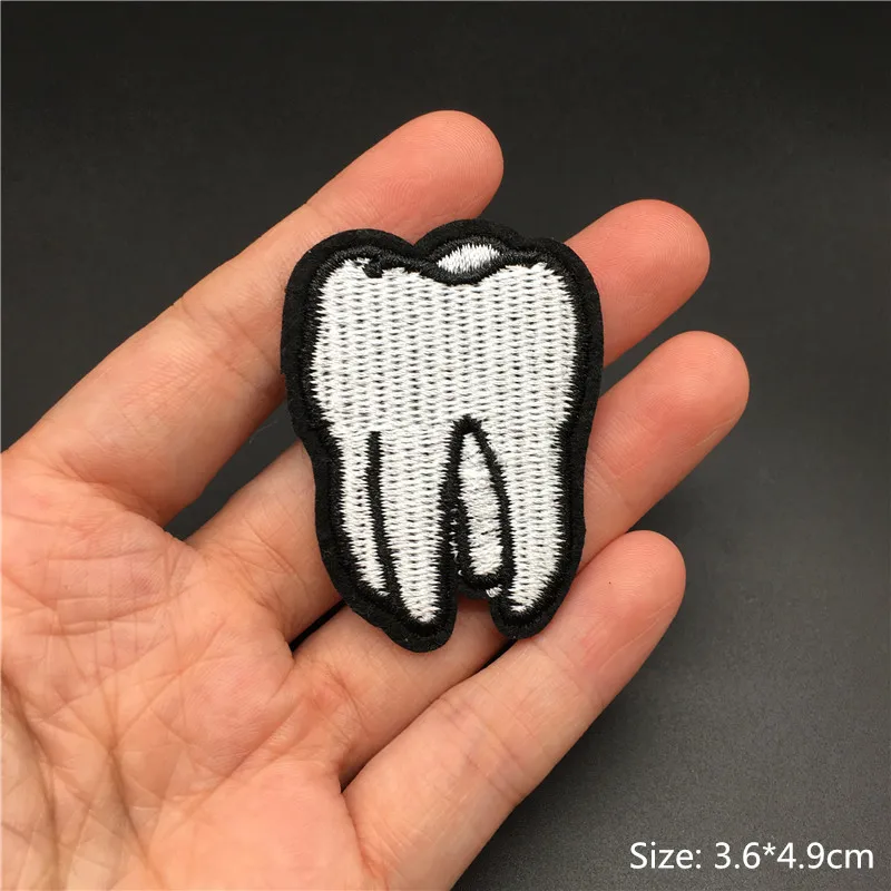 Wolf Patches für Kleidung Streifen Applikationen Schwarz Stickerei Punk Abzeichen Nähen Kleidung Aufkleber Eisen auf Patches Dekoration – Detail 12