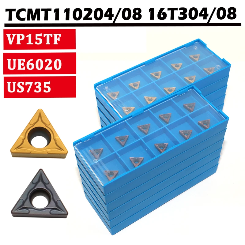 magnetic particle clutch TCMT110204 TCMT16T304 TCMT16T308 UE6020 US735 VP15TF  Internal Turning Tools Carbide Insert TCMT Metal Lathe Tools Inserts shell mill cutter