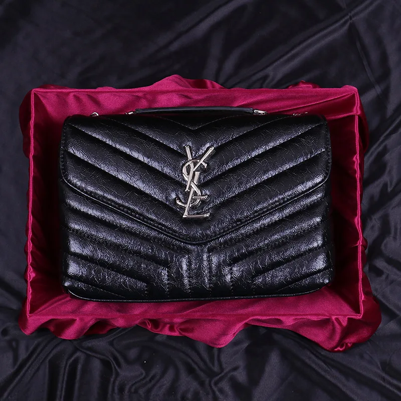 

Graceful Rhombus Chain Bag Sheepskin WOMEN'S Bag 2019 New Style Leather Packet Soft Leather Women's Crossbody Bag Women's