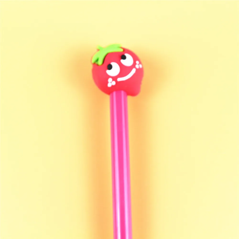 Принт с героями мультфильмов Kawaii дешевые и доступные фруктовая гелевая ручка