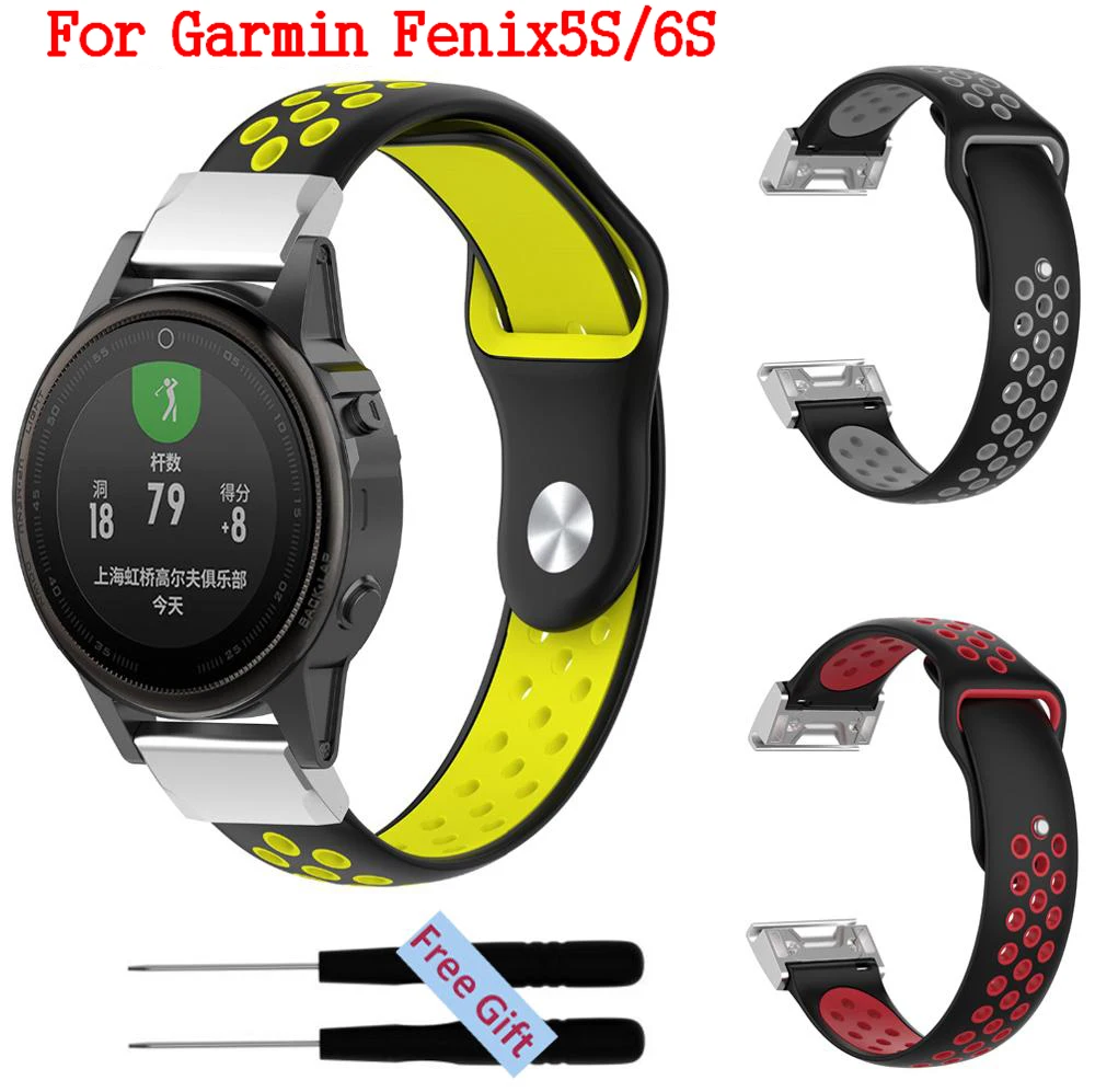 Силиконовый ремешок для Garmin Fenix сменный Браслет часов 6S браслет 20