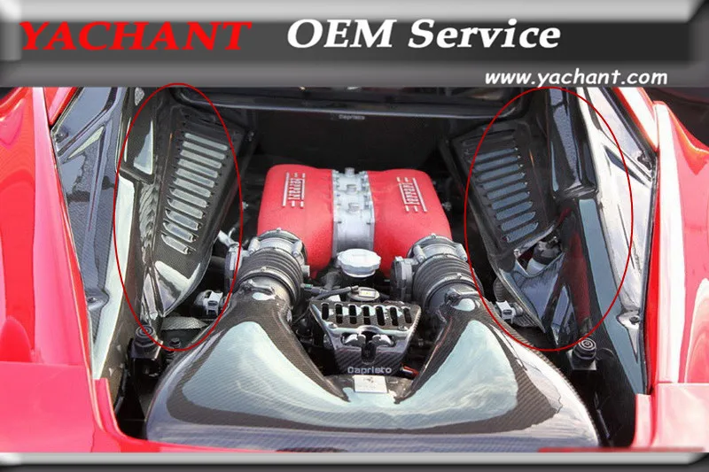 

Автомобильный Стайлинг сухое углеродное волокно панель двигателя подходит для 2010-2014 F458 Italia купе и паук панель двигателя