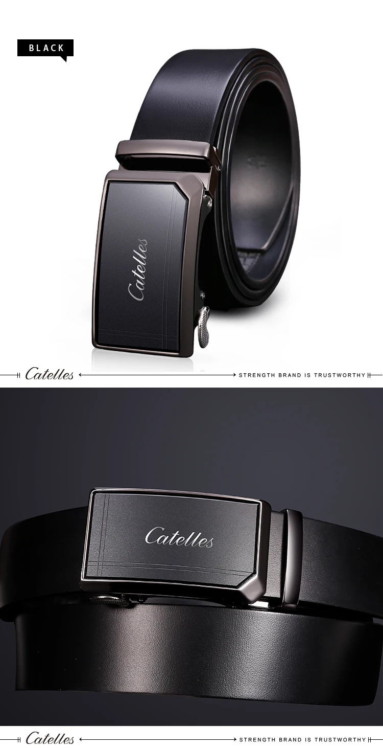Catelles модный кожаный ремень бизнес брючный ремень брюки Ceinture коровья кожа Автоматическая пряжка ремень