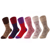 Женские носки до середины икры с надписью DD, женские носки от дождя, яркие шелковые женские носки, популярные носки с логотипом