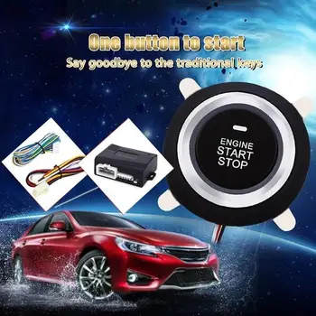 

50pcs Car Engine Push Start Button Lock Ignition Starter Keyless Entry Start Stop Alarm Systems Driving Security